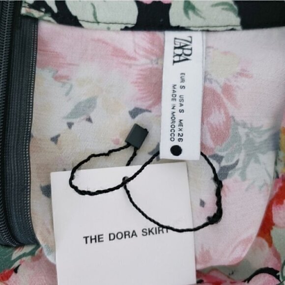 NWT ZARA Floral faux wrap Dora mini skirt - Picture 10 of 13